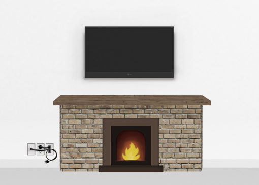 Gold Fireplace Mount Medium | TV mounting and Speaker Installation service in Northern Virginia