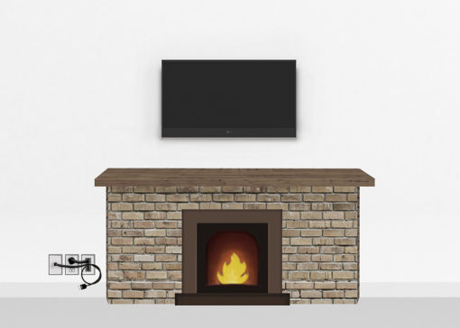 Gold Fireplace Mount Small |TV mounting and Speaker Installation service in Northern Virginia | Snappymount