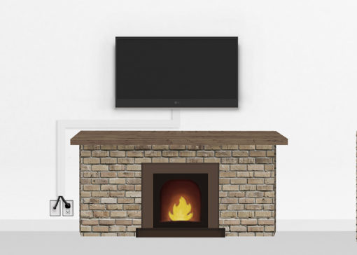 Silver Fireplace Mount Medium | TV mounting and Speaker Installation service in Northern Virginia