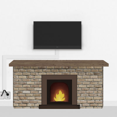 Silver Fireplace Mount Small | TV mounting and Speaker Installation service in Northern Virginia