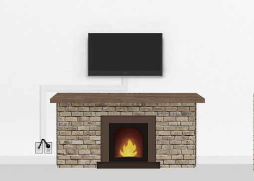 Silver Fireplace Mount Small | TV mounting and Speaker Installation service in Northern Virginia