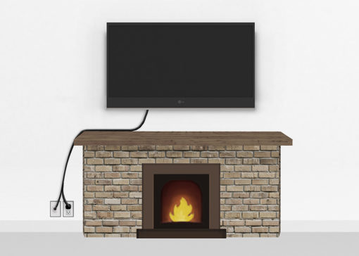 Bronze Fireplace Mount Large | TV mounting and Speaker Installation service in Northern Virginia