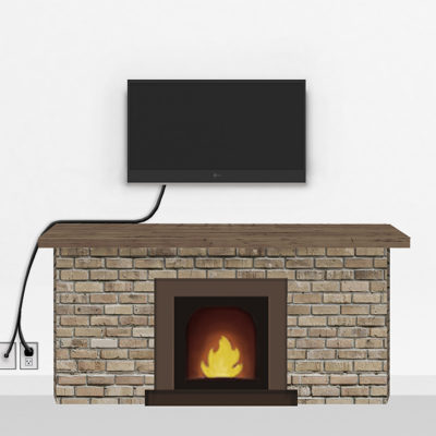 Bronze Fireplace Mount Small | TV mounting and Speaker Installation service in Northern Virginia